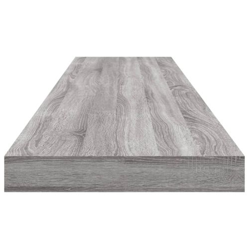 Стенни рафтове 4 бр сив сонома 100x10x1,5 см инженерно дърво
