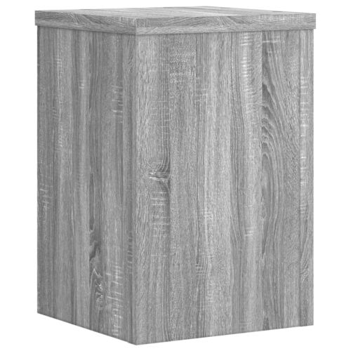 Стойки за растения 2 бр сив сонома 20x20x30 см инженерно дърво
