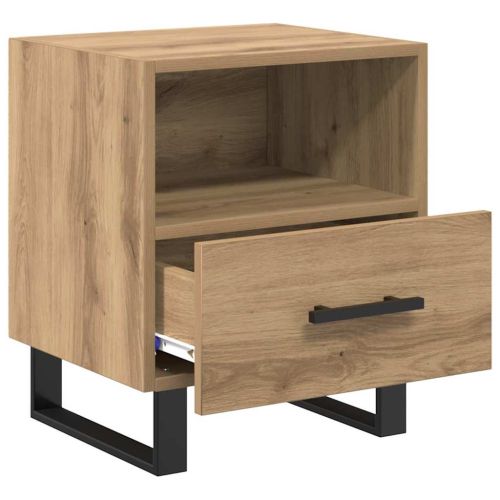 Нощен шкаф 2 pcs Дъб 40 x 35 x 47,5 см Инженерно дърво