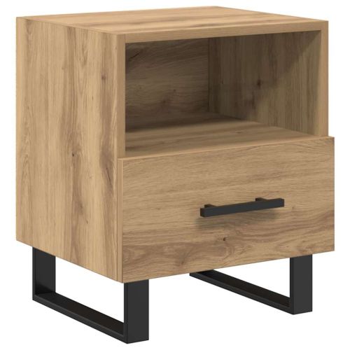 Нощен шкаф 2 pcs Дъб 40 x 35 x 47,5 см Инженерно дърво