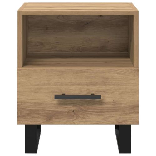 Нощен шкаф 2 pcs Дъб 40 x 35 x 47,5 см Инженерно дърво