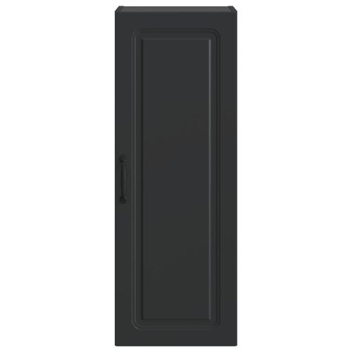 Стенно шкафче Черно 33 x 34,5 x 90 см Инженерна дървесина