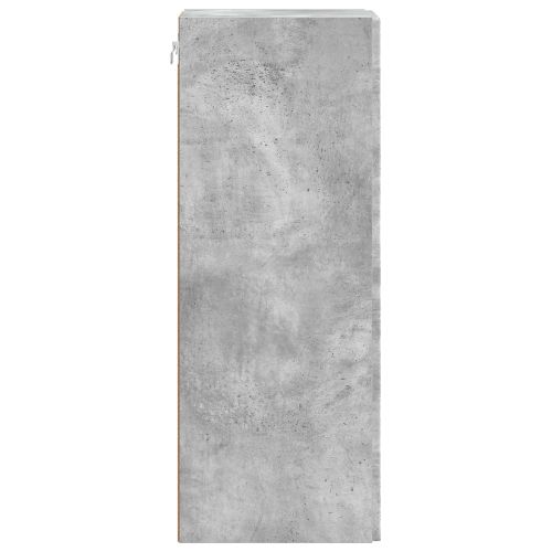 Стенно шкафче Бетонно сиво 33 x 34,5 x 90 см