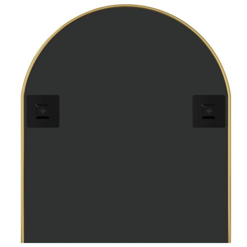 Стенно огледало, златисто, 100x45 см, овално