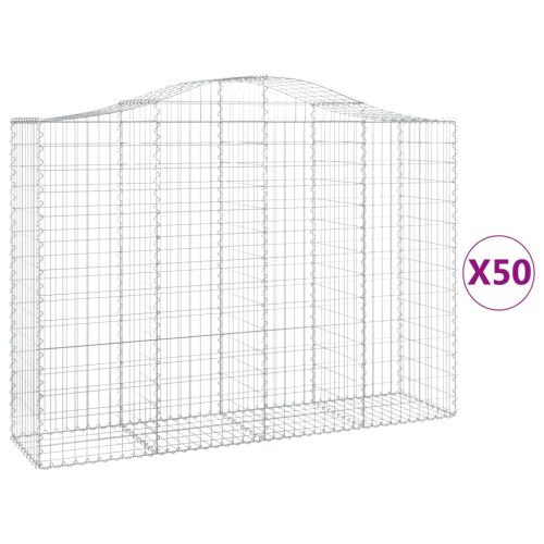 Габионни кошници арка 50 бр 200x50x140/160см поцинковано желязо