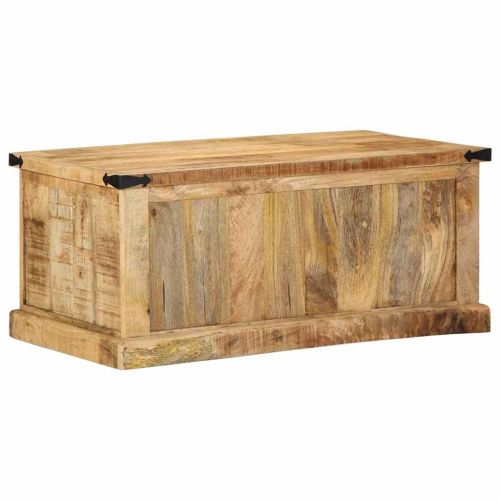 Масичка за кафе Кафяво 90 x 50 x 40 cm Солидно мангово дърво