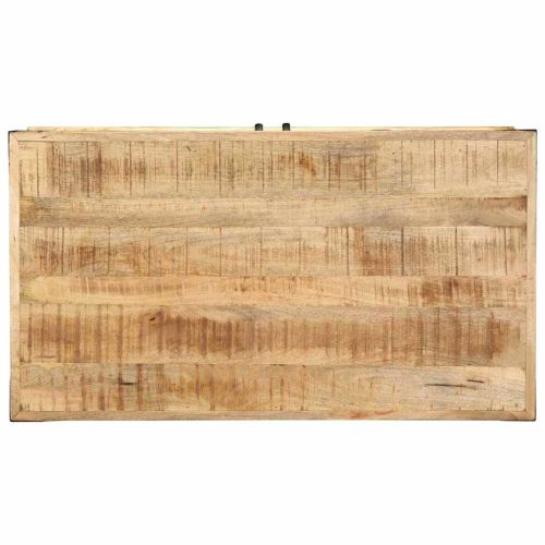 Масичка за кафе Кафяво 90 x 50 x 40 cm Солидно мангово дърво