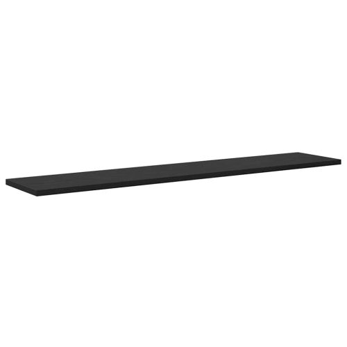 Етажерка Борд 4 pcs Черен 100 x 20 x 1,5 cm Инженерно дърво