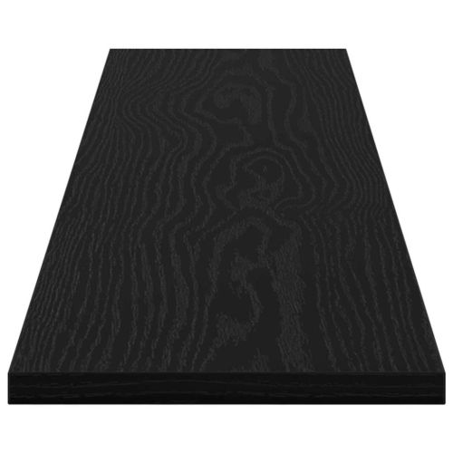 Етажерка Борд 4 pcs Черен 100 x 20 x 1,5 cm Инженерно дърво