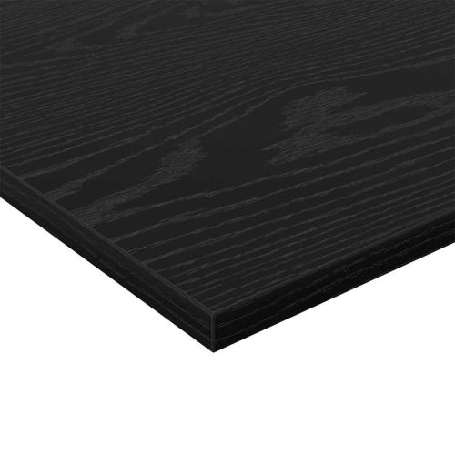 Етажерка Борд 4 pcs Черен 100 x 20 x 1,5 cm Инженерно дърво