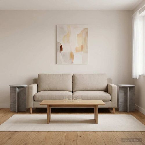 Стойка за растения 2 pcs Бетонно сиво Ø29,5 x 40 см