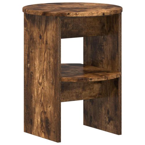 Страничен шкаф 2 pcs Пушена Дъб Ø40 x 50 см