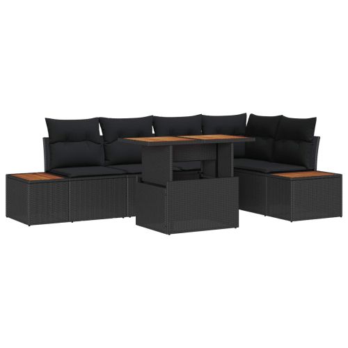 Комплект за хранене в градината 6 pcs Черен и кафяв