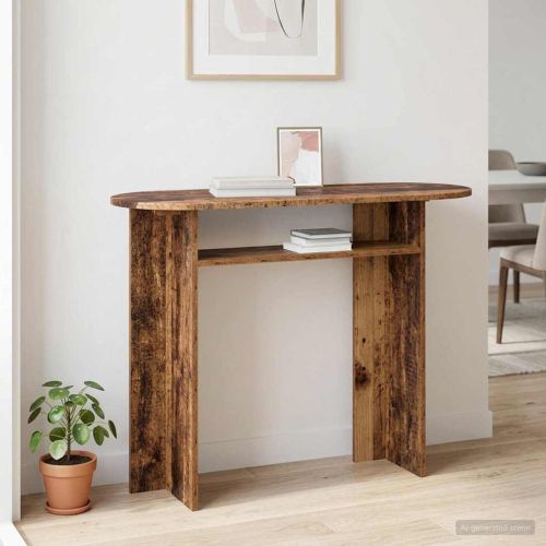 Конзолна маса със съхранение Старо дърво 100 x 39,5 x 75 см