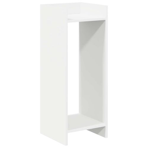 Стойка за растения с рафт 2 pcs Бял 30 x 30 x 80 cm