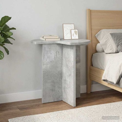 Странична маса със съхранение 2 pcs Бетонно сиво Ø 39 x 38 см