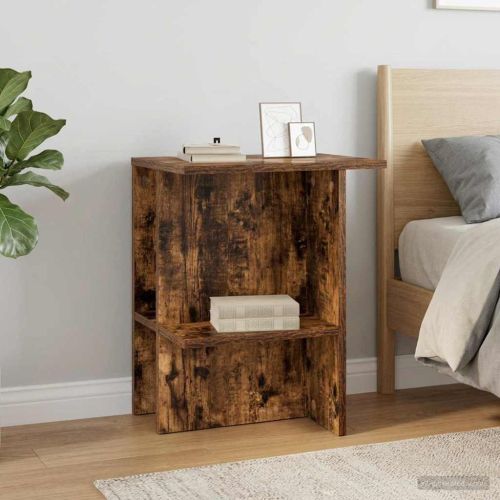 Масичка за кафе 2 pcs Опушен дъб 40 x 30 x 49 см