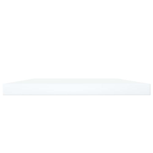 Рафтове за етажерка, 4 бр, бели, 100x20x1,5 см, инженерно дърво