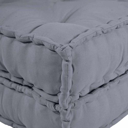 Модулен диван 2 pcs Сиво 140 x 70 x 56 см Текстил