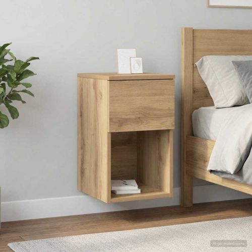 Шкаф за легло 2 pcs Дъб артизан 29 х 31,5 х 49 см