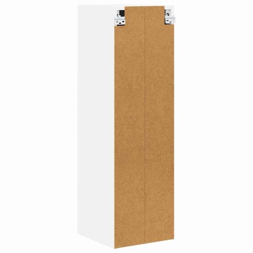 Висящ шкаф със съхранение Бяло 30 x 31 x 100 см Инженерно дърво