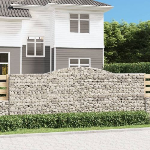 Габионни кошници арка 4 бр 400x30x140/160 см поцинковано желязо