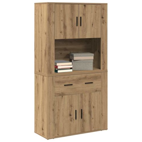Висок шкаф дъб артизан 80 x 33 x 150 см Инженерно дърво