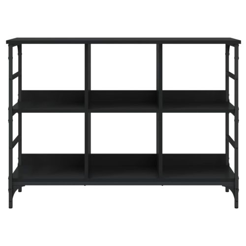 Бюфет черен 102x32x73,5 см инженерно дърво