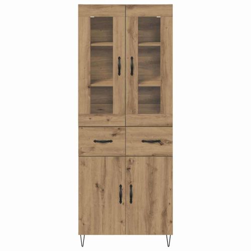 Висок шкаф Дъб 69,5 x 34 x 90 см Инженерно дърво