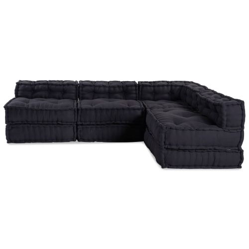 Модулен диван 4 pcs Антрацит Текстил