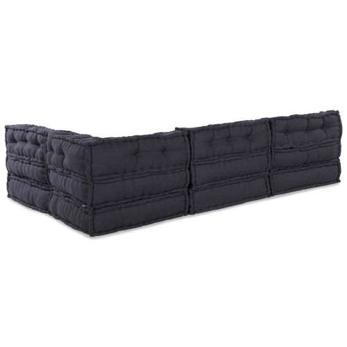 Модулен диван 4 pcs Антрацит Текстил