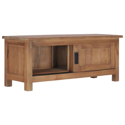 ТВ шкаф, 90x30x35 cм, тиково дърво масив