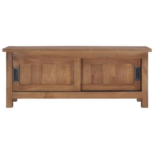 ТВ шкаф, 90x30x35 cм, тиково дърво масив