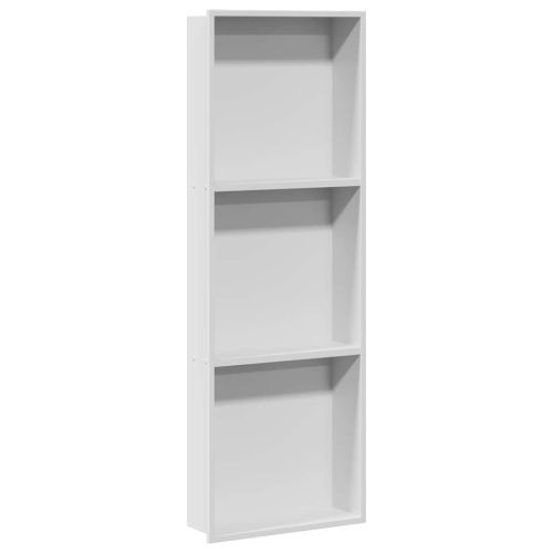 Нишата за душ Бял 90 x 30 x 9,5 см Неръждаема стомана