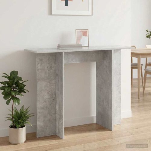 Конзолна маса Бетонно сиво 100 x 30 x 75 см Инженерна дървесина