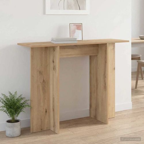 Конзолна маса Дъб артизан 100 x 30 x 75 см Инженерна дървесина