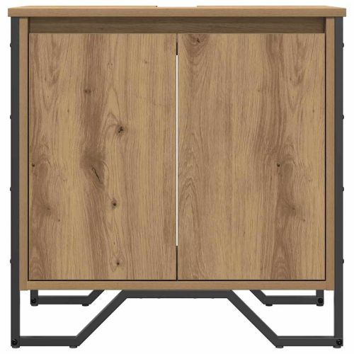 Шкаф за мивка в баня Дъб 60 x 35 x 60 см Инженерно дърво
