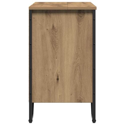 Шкаф за мивка в баня Дъб 60 x 35 x 60 см Инженерно дърво