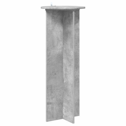 Стойка за растения 2 pcs Бетонно сиво Ø40 x 100 см