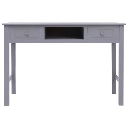 Писалище, сиво, 110x45x76 см, дърво