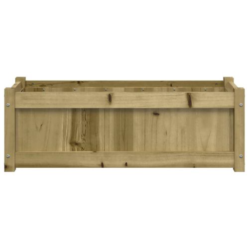 Градински сандък, 90x31x31 см, импрегнирана борова дървесина