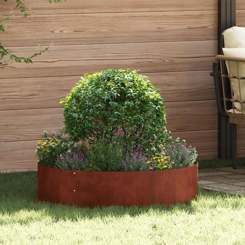 Пръстен за саксия 5 pcs Кафяво 80 x 80 x 20 cm