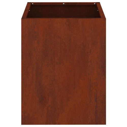 Градинска саксия Патинираща стомана 32 x 32 x 40 см