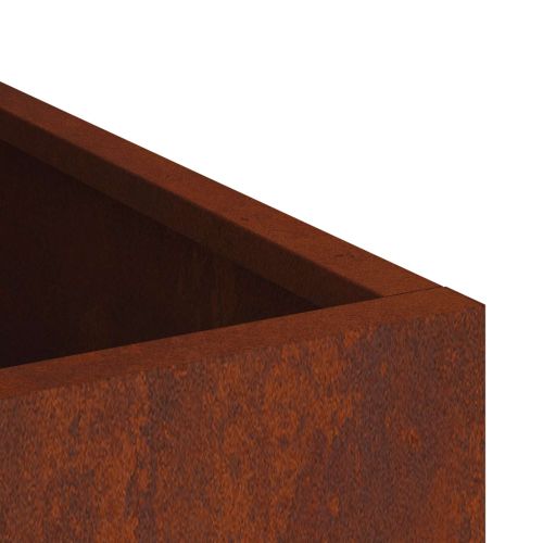 Градинска саксия Патинираща стомана 32 x 32 x 40 см