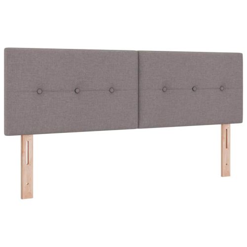 Легло с пружинирана основа с таблото Таупе 140 x 190 cm текстил