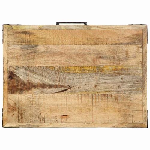 Кухненска количка Кафяво 55 x 40 x 80 см Солидно мангово дърво