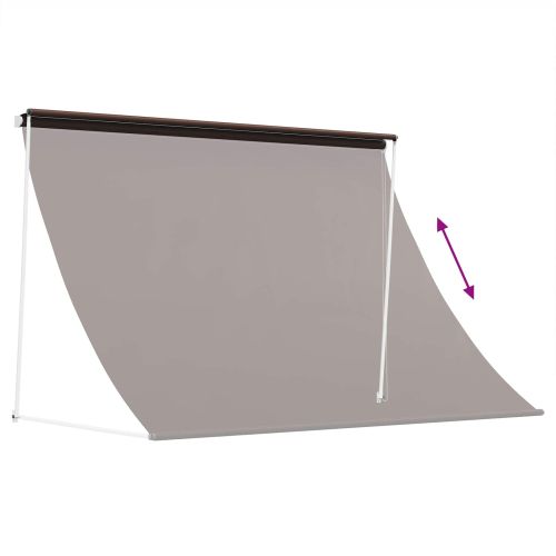 Сенник Кафяво 400 x 150 cm 180 г / м² полиестер с PU покритие