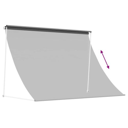 Сенник Светлосиво 350 x 150 cm 180 г / м² полиестер с PU покритие