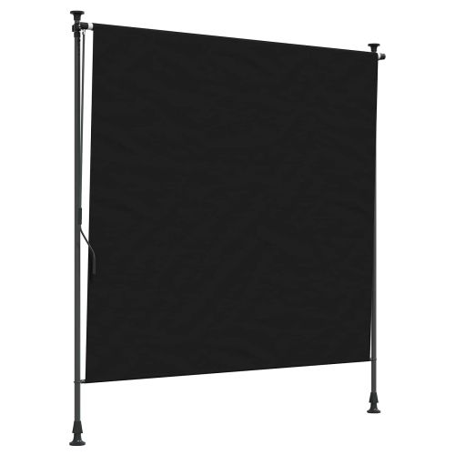 Външна ролкова завеса Черно 200 x 270 cm
