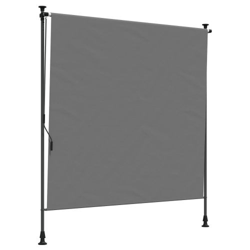 Външна ролкова завеса Светлосиво 200 x 270 cm